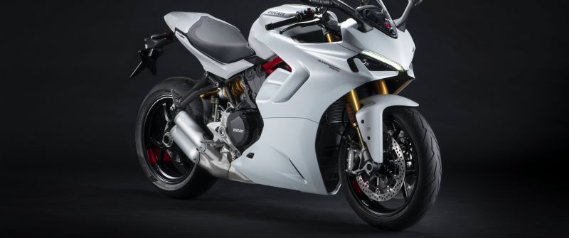 Ducati SuperSport 950, Dark background, Sports bikes, 2021, 5K, 8K