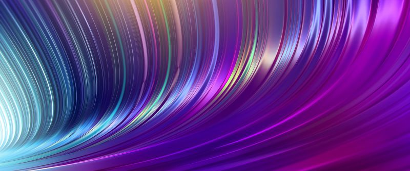 Spectrum, Colorful, Waves, Pattern, 3D