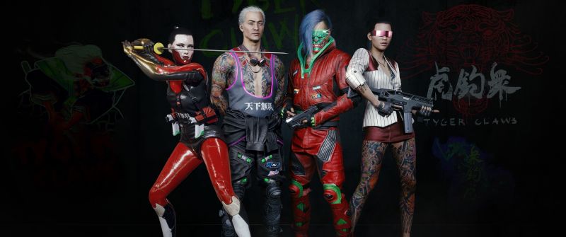 Cyberpunk 2077, Tyger Claws, Night City, Gangs, 2020 Games