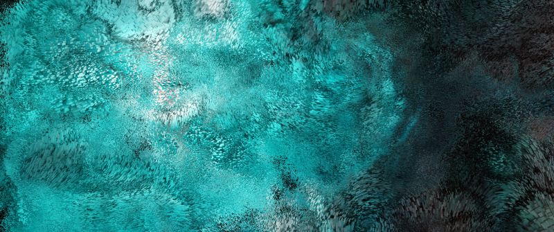 Swarm, Particles, Turquoise, Teal