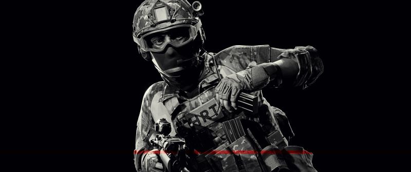 Ready or Not, SWAT, FBI, Police, Black background, 5K