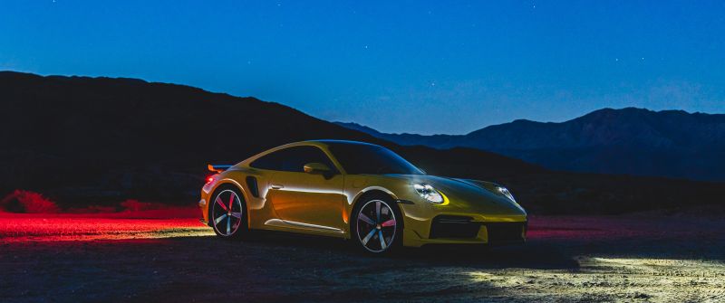 Porsche 911 Turbo, Night, 5K, 8K, 2021