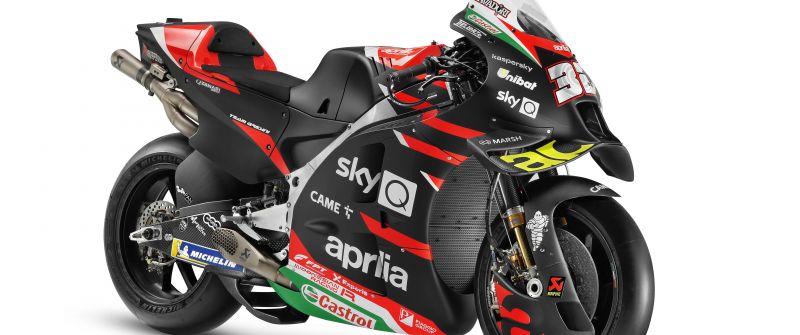 Aprilia RS-GP MotoGP, 2021, MotoGP bikes, White background, 5K
