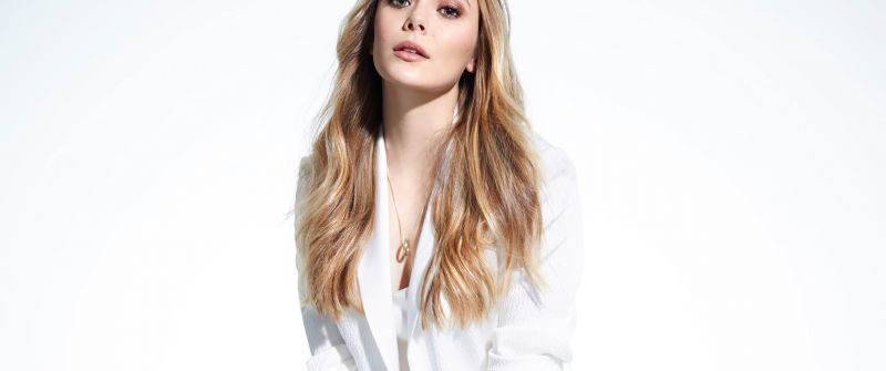 Elizabeth Olsen, White background