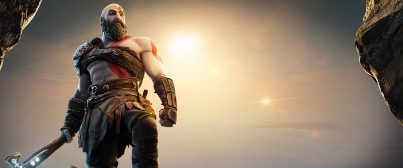 Kratos, Fortnite, God of War, Skin, Crossover