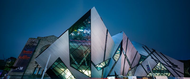 Royal Ontario Museum, Toronto, Modern architecture, Canada, 5K