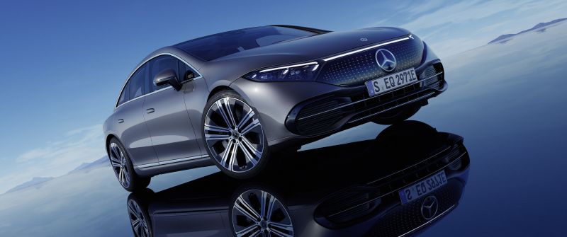 Mercedes-Benz EQS 450+, 2021, Electric cars, 5K
