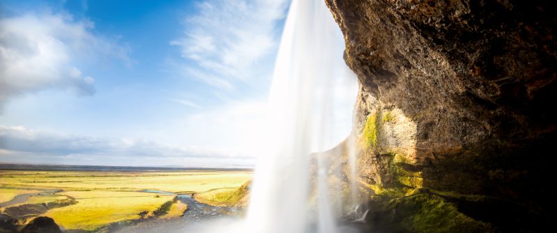 Seljalandsfoss, Waterfall, Iceland