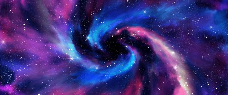 Spiral galaxy, Milky Way, Stars, Deep space, Colorful, Astronomy, Nebula