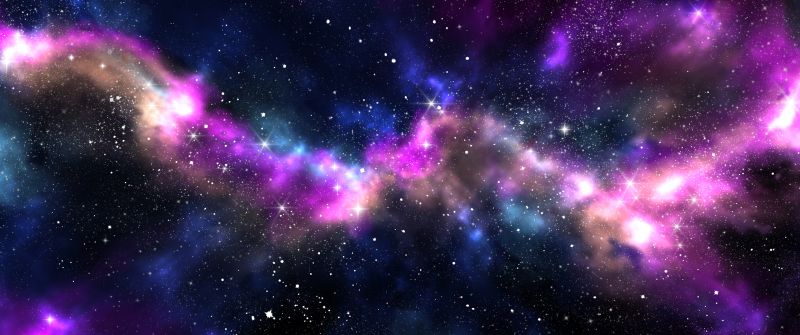 Galaxy, Colorful, Milky Way, Stars, Deep space, Astronomy, Nebula