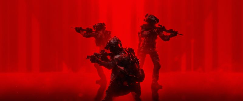 Soldiers, Operation, Red background
