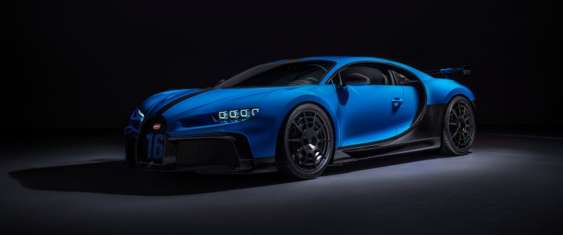 Bugatti Chiron Pur Sport, Sports cars, Hypercars, Black background, 5K