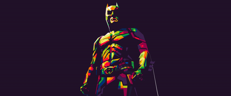 Batman, Illustration, DC Superheroes, Dark background, Minimal art, 5K, Simple