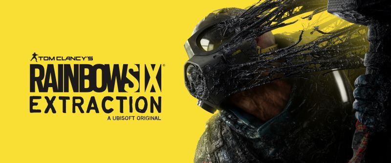 Tom Clancy's Rainbow Six Extraction, E3 2021, 2021 Games, Yellow background, PC Games, PlayStation 4, PlayStation 5, Xbox One, Xbox Series X and Series S