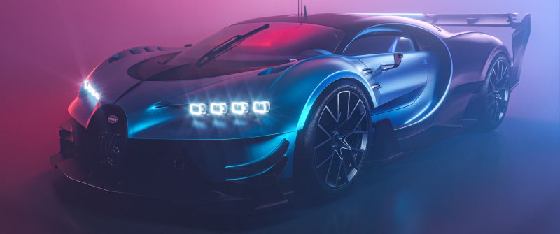 Bugatti Chiron Vision GT, Hyper Sports Cars, CGI