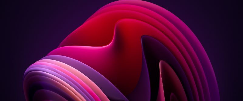 Windows 11, Flow, Dark Mode, Dark background, Pink