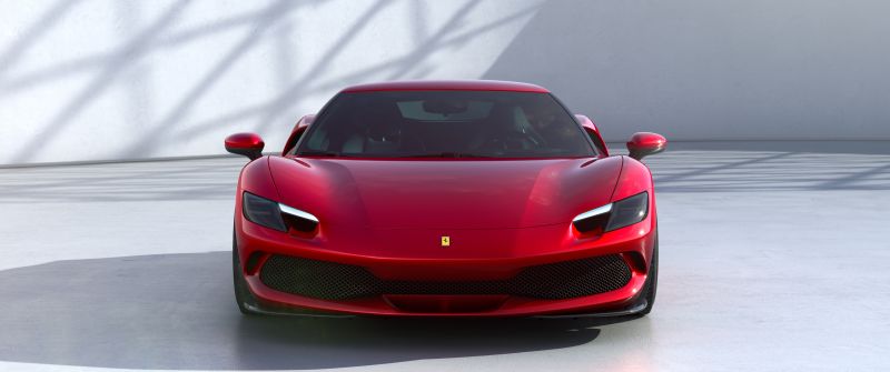 Ferrari 296 GTB, 2022, Hybrid sports car, Red cars