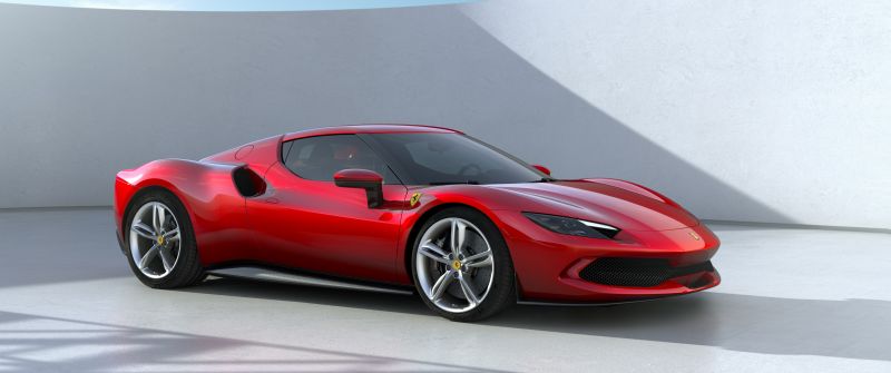 Ferrari 296 GTB, Red cars, 5K, Hybrid sports car, 2022