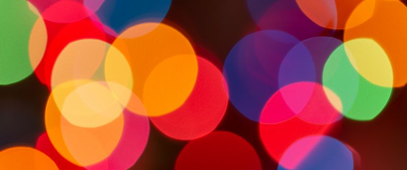 Lights Bokeh, Blur background, Colorful, Multicolor, Circles, 5K
