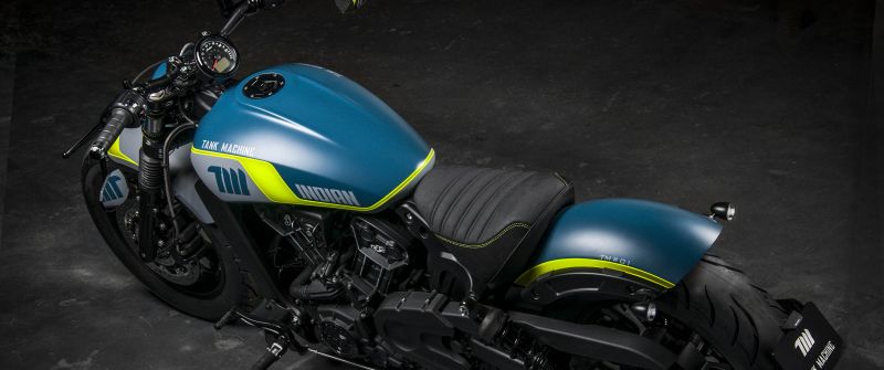 Indian Motorcycles Scout Bobber Sixty Neon, Tank Machine, Limited edition, 2021