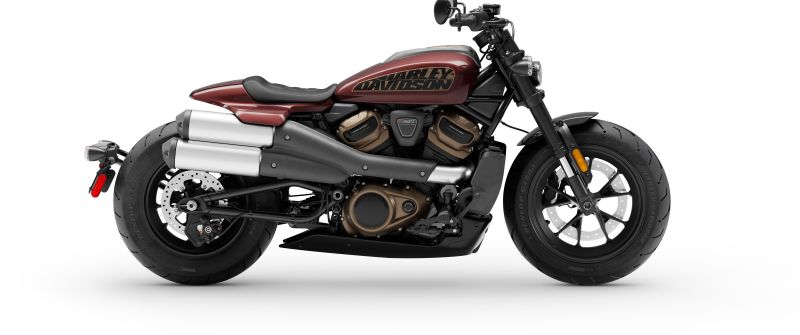 Harley-Davidson Sportster S, 2022, Cruiser motorcycle, 5K, 8K, White background
