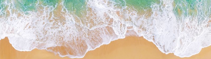 Beach, Drone photo, Aerial view, Seascape, Seashore