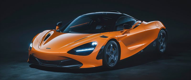 McLaren 720S Le Mans, 2021, Sports cars, Dark background