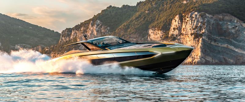 Tecnomar for Lamborghini 63, Superyacht, Motor yacht, Luxury yacht, 2021, 5K