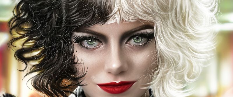Cruella, Artwork, Emma Stone, 2021 Movies