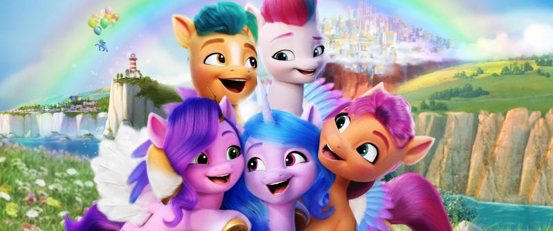 My Little Pony: A New Generation, 2021 Movies, Sunny Starscout, Izzy Moonbow, Pipp Petals, Zipp Storm, Animation, Adventure, Comedy