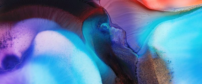 Mi Pad 5 Pro, Colorful background, Liquid art, Macro, Stock