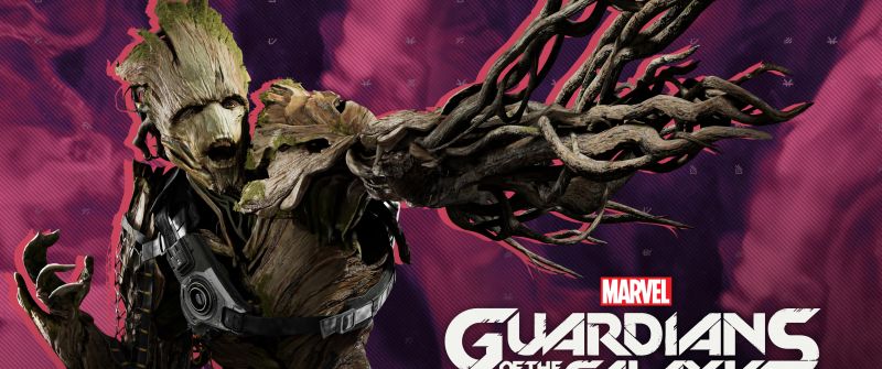 Marvel's Guardians of the Galaxy, Groot, 2021 Games, PC Games, PlayStation 4, PlayStation 5, Xbox One, Nintendo Switch, Xbox Series X and Series S
