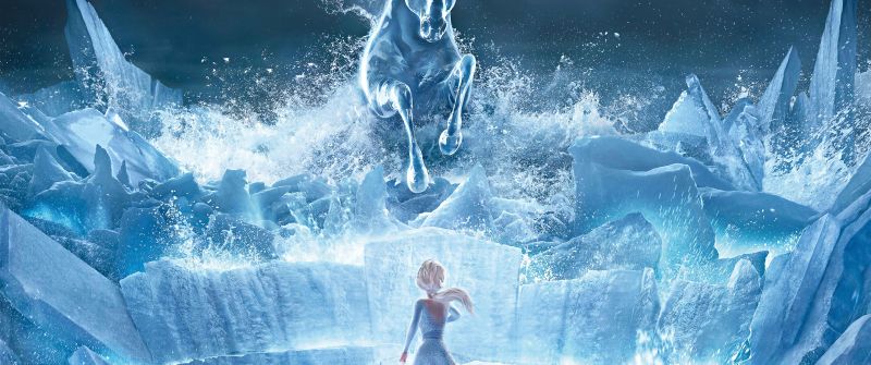 Elsa, Frozen 2, The Nokk, Water Spirit, Animation