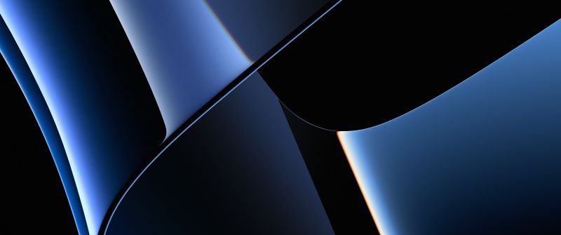 Apple MacBook Pro, Blue, Stock, 2021, Apple Event 2021, Dark Mode, Black background, 5K