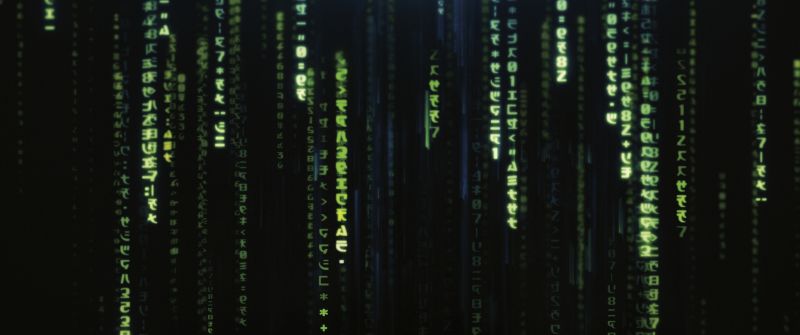 Matrix code, The Matrix Resurrections, 2021 Movies, Matrix rain, Matrix falling code, Dark background