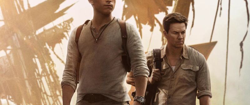 Uncharted, 2022 Movies, Mark Wahlberg, Tom Holland