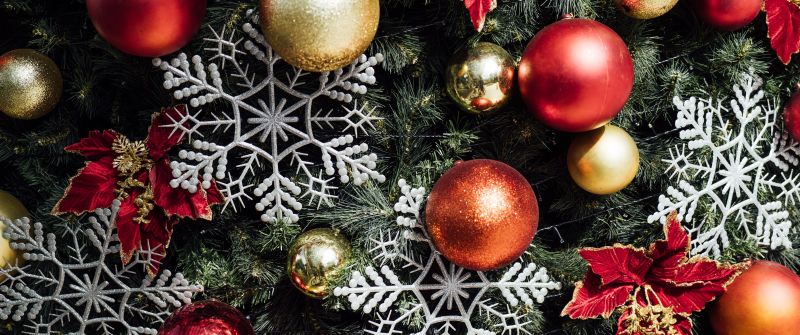 Christmas decoration, Christmas ornaments, Christmas tree, Snowflakes, 5K, Navidad, Noel