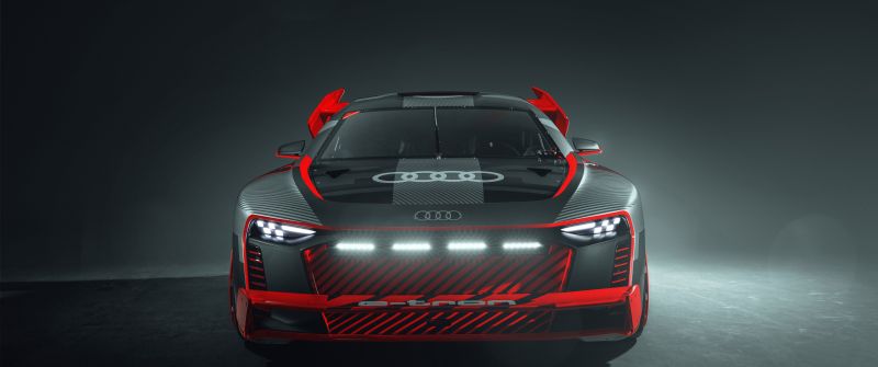 Audi S1 e-tron quattro Hoonitron, Sports cars, 5K, Grey