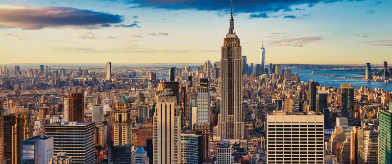 New York City, Empire State Building, Cityscape, Skyline, Manhattan, USA, 5K