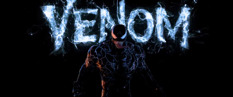 Venom, Marvel Comics, Marvel Superheroes, Black background, Digital Art, 5K