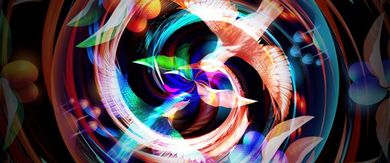 Confusion, Girly backgrounds, Spiral, Glowing, Digital illustration