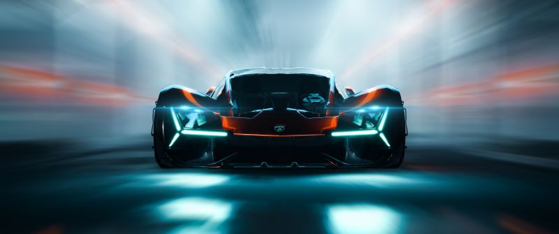 Lamborghini Terzo Millennio, Concept cars, Supercars, Digital composition, Hypercars