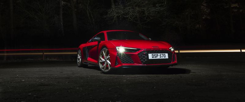 Audi R8 V10 performance RWD, Supercar, 2022, Night