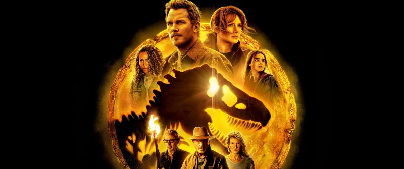 Jurassic World: Dominion, Movie poster, 2022 Movies, Jeff Goldblum, Laura Dern, Sam Neill, Bryce Dallas Howard, Chris Pratt, DeWanda Wise, Isabella Sermon