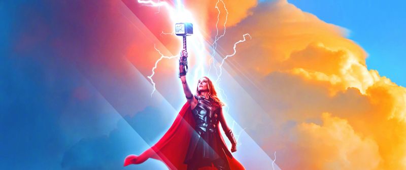 Thor: Love and Thunder, 2022 Movies, Natalie Portman as Jane Foster, Mjolnir, Thor Hammer, Marvel Comics, Marvel Superheroes