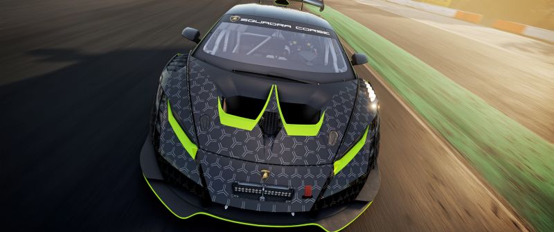 Lamborghini Huracán Super Trofeo EVO2, Lamborghini Squadra Corse, Lamborghini Esports, Race cars, Race track, 2022