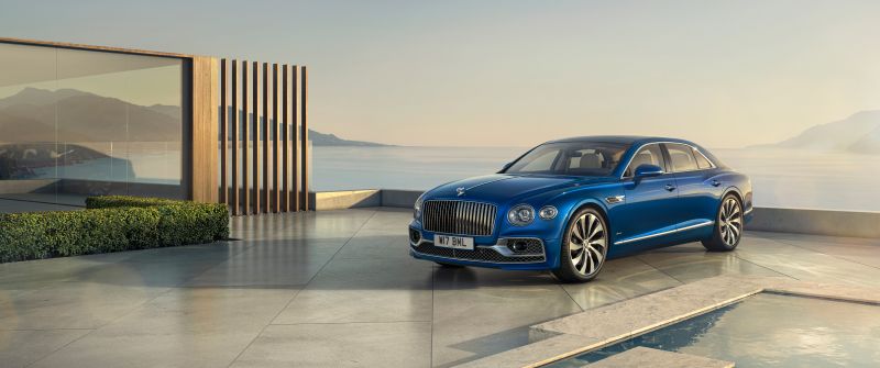 Bentley Flying Spur Azure, Luxury Sedan, 2022, 5K, 8K