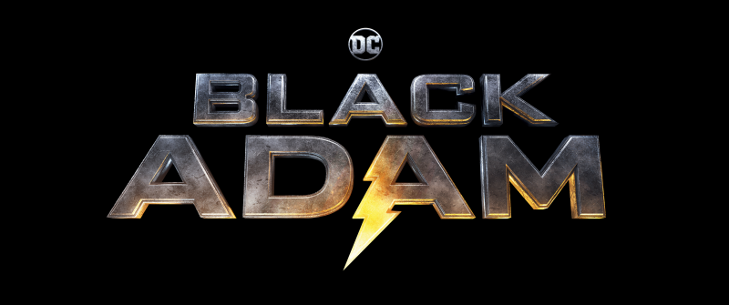 Black Adam, Logo, DC Comics, DC Superheroes, Black background, AMOLED, 5K