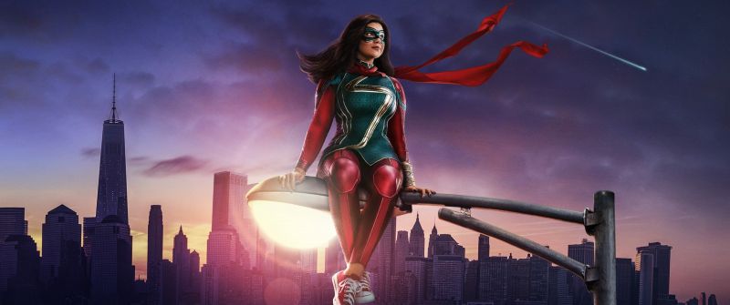 Iman Vellani as Kamala Khan, Ms. Marvel, Marvel Superheroes, 2022 Series, TV series