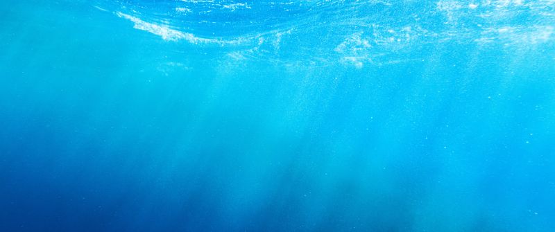 Underwater, Sun rays, Ocean, Hawaii, 5K, 8K